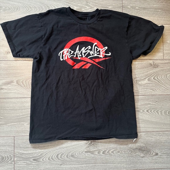 00s Reebok Allen Iverson AI The Answer NBA Promo Tee - Picture 1 of 4